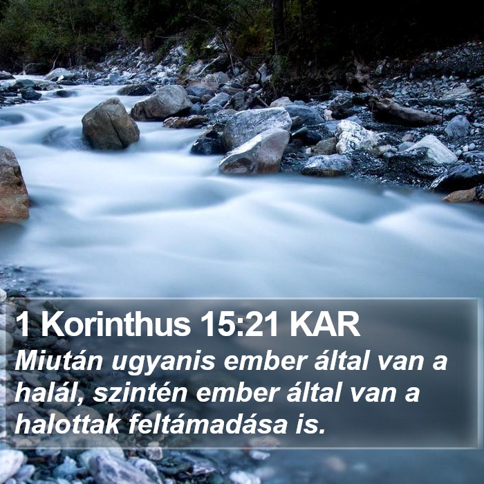 1 Korinthus 15:21 KAR Bible Study