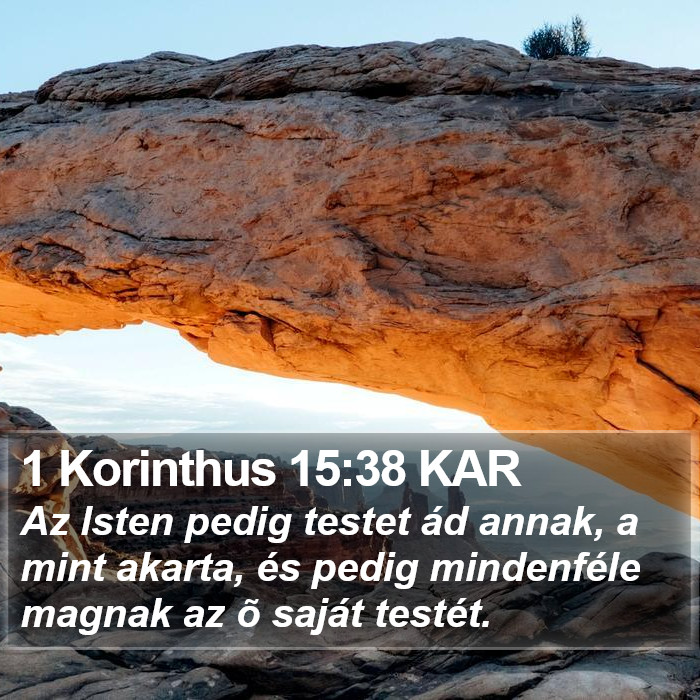 1 Korinthus 15:38 KAR Bible Study