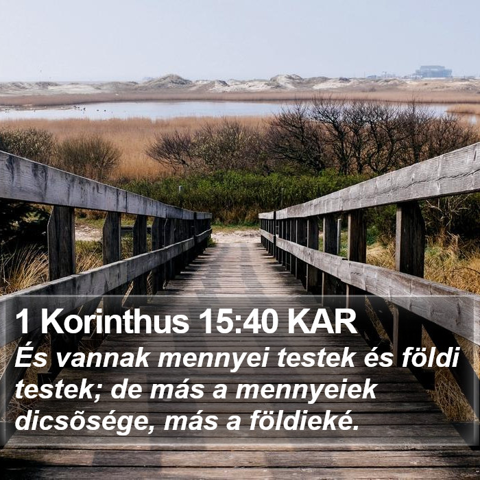 1 Korinthus 15:40 KAR Bible Study