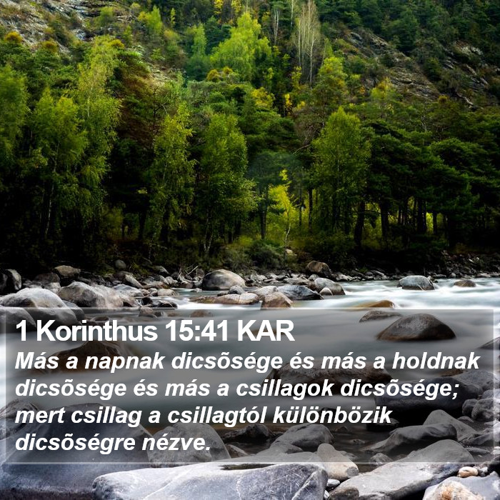 1 Korinthus 15:41 KAR Bible Study