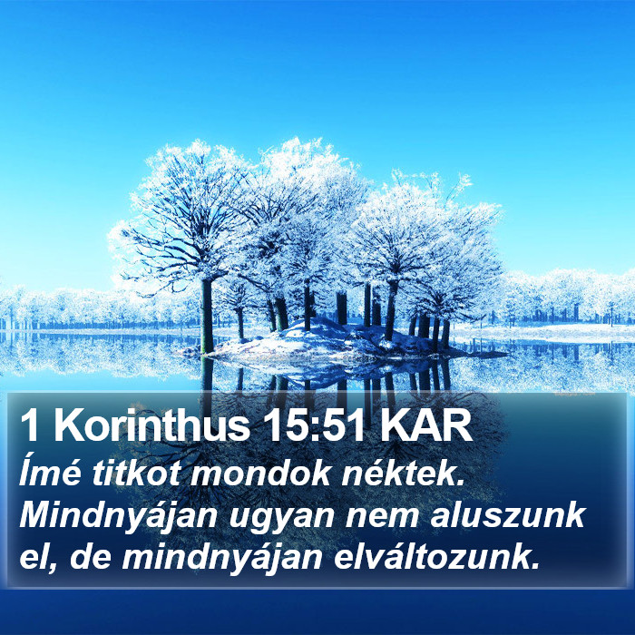 1 Korinthus 15:51 KAR Bible Study