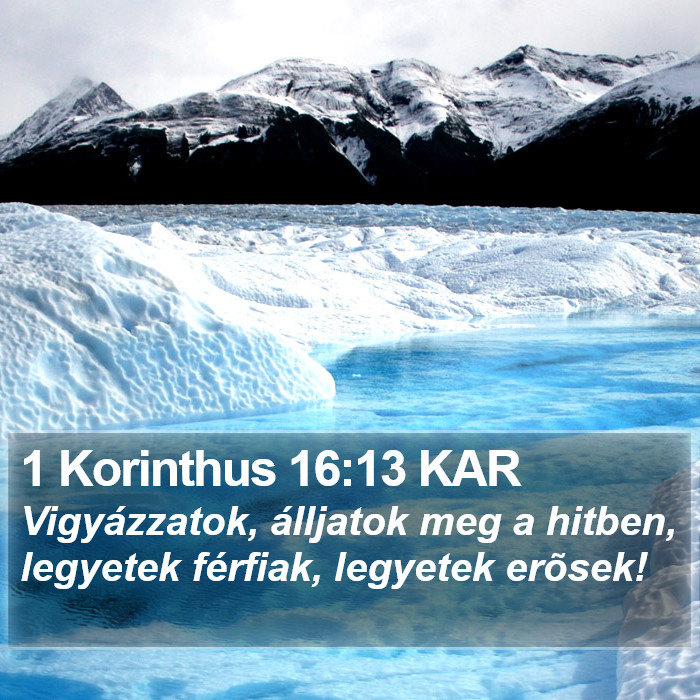 1 Korinthus 16:13 KAR Bible Study