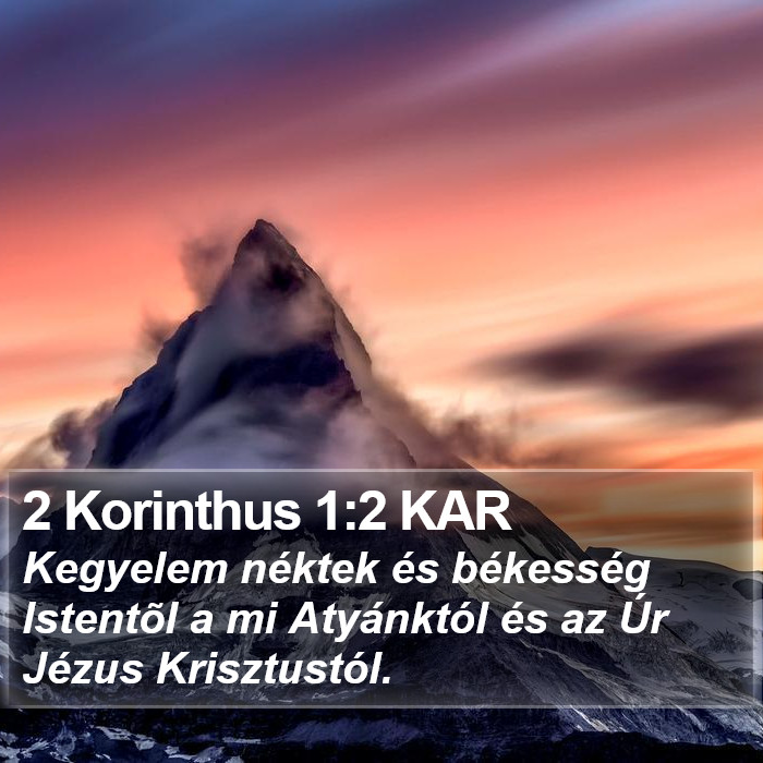 2 Korinthus 1:2 KAR Bible Study