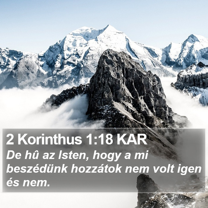 2 Korinthus 1:18 KAR Bible Study