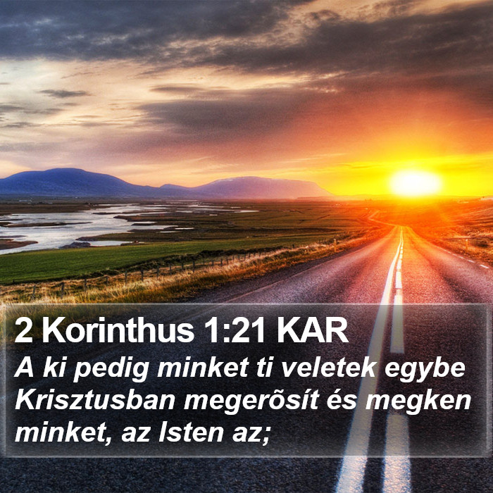 2 Korinthus 1:21 KAR Bible Study