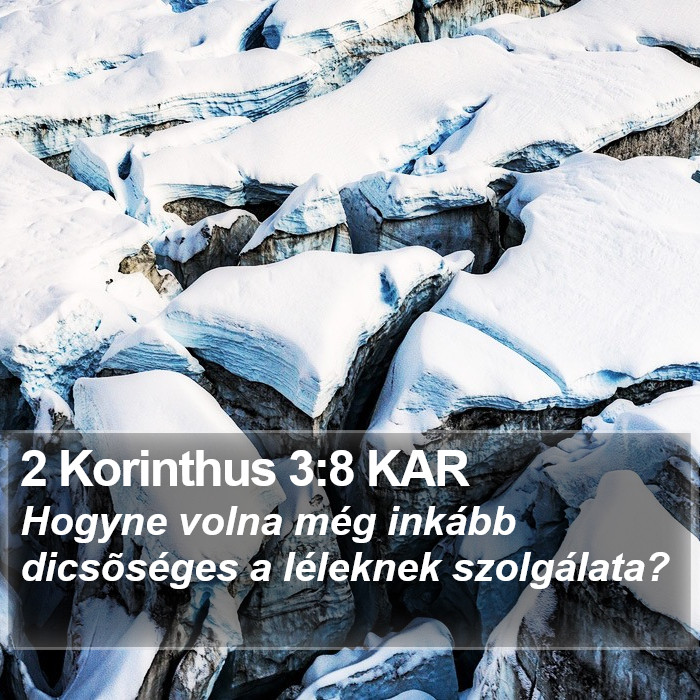 2 Korinthus 3:8 KAR Bible Study