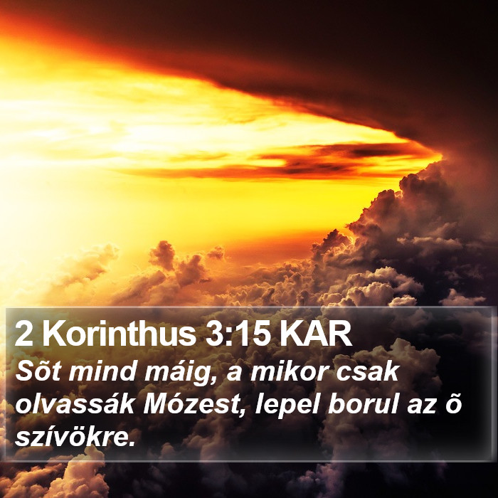 2 Korinthus 3:15 KAR Bible Study