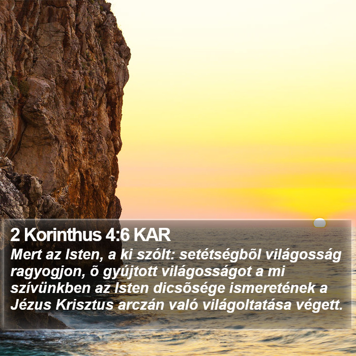 2 Korinthus 4:6 KAR Bible Study