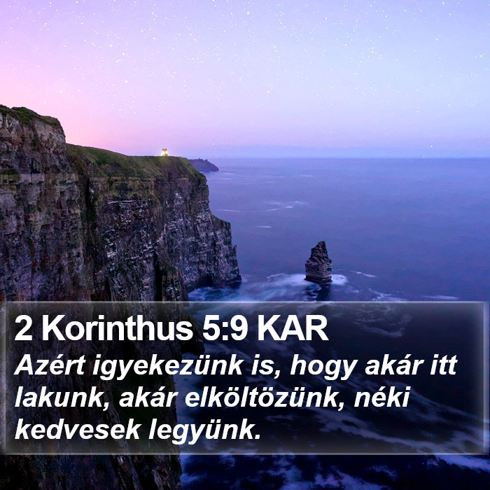 2 Korinthus 5:9 KAR Bible Study