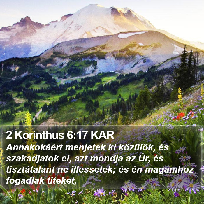 2 Korinthus 6:17 KAR Bible Study