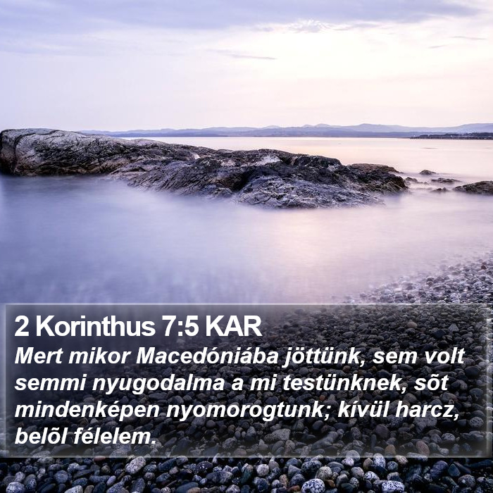 2 Korinthus 7:5 KAR Bible Study