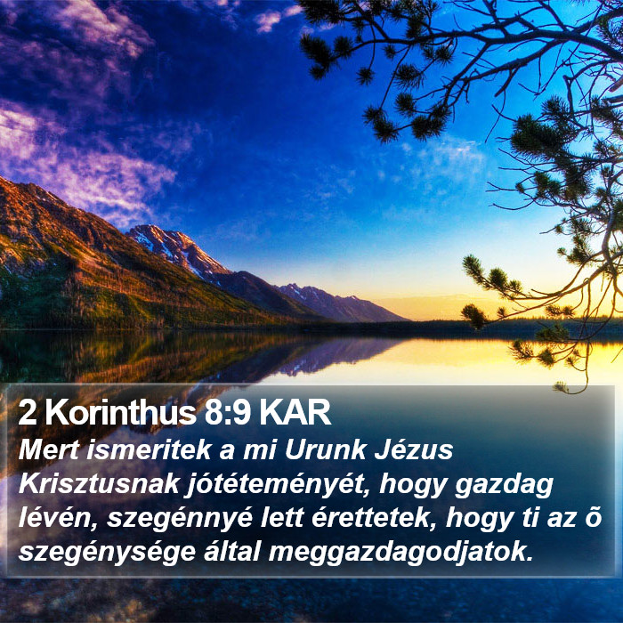 2 Korinthus 8:9 KAR Bible Study