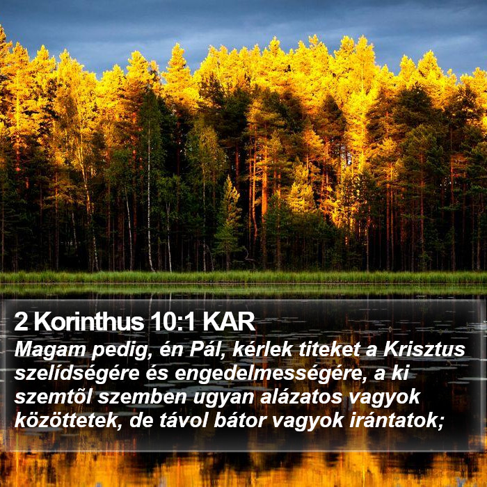 2 Korinthus 10:1 KAR Bible Study