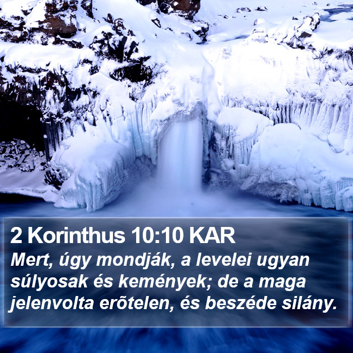 2 Korinthus 10:10 KAR Bible Study