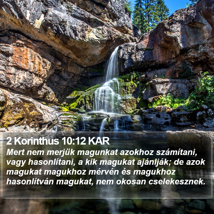 2 Korinthus 10:12 KAR Bible Study