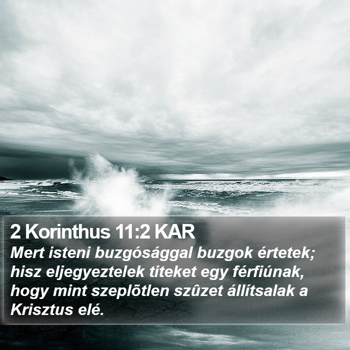 2 Korinthus 11:2 KAR Bible Study