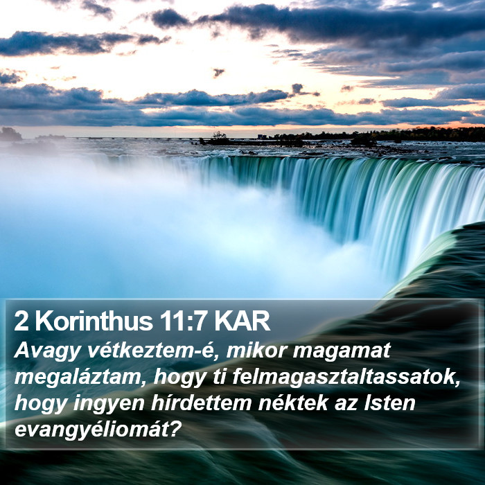 2 Korinthus 11:7 KAR Bible Study