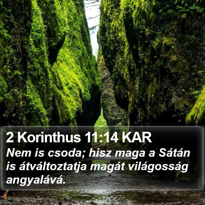 2 Korinthus 11:14 KAR Bible Study