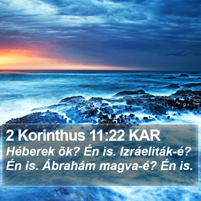 2 Korinthus 11:22 KAR Bible Study