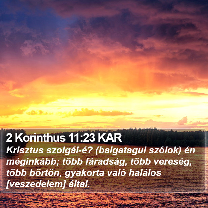 2 Korinthus 11:23 KAR Bible Study