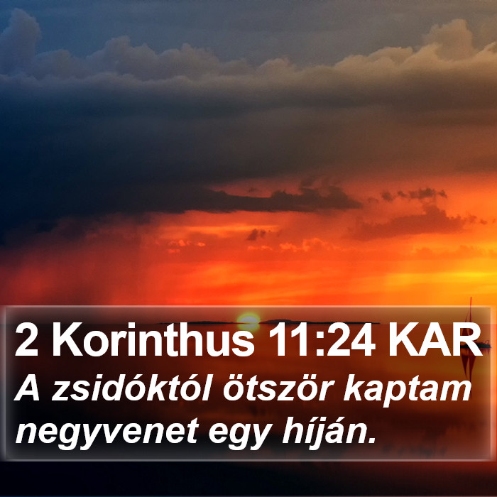 2 Korinthus 11:24 KAR Bible Study