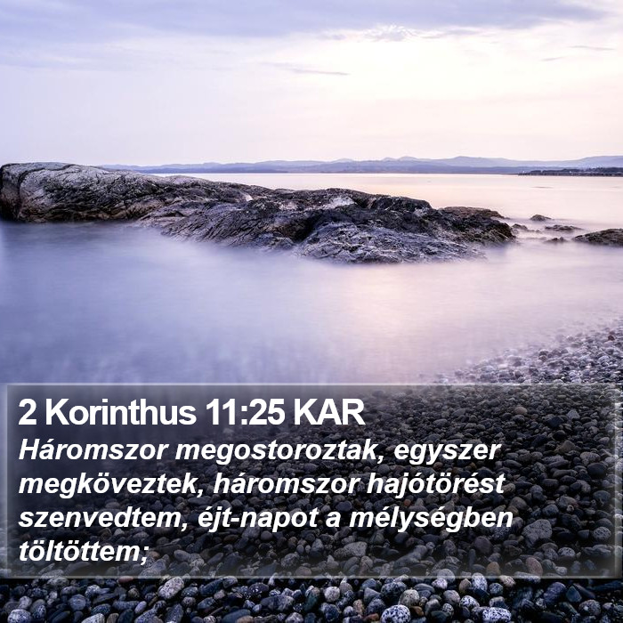 2 Korinthus 11:25 KAR Bible Study