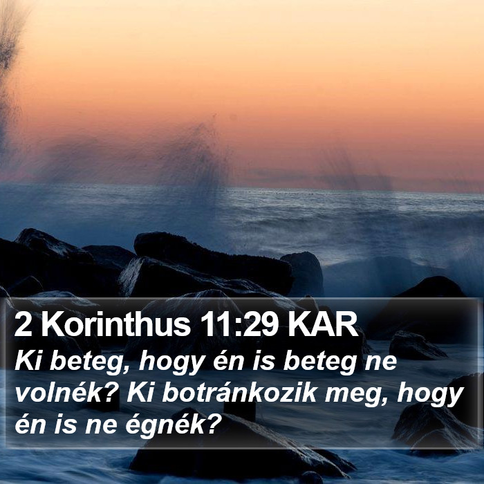 2 Korinthus 11:29 KAR Bible Study