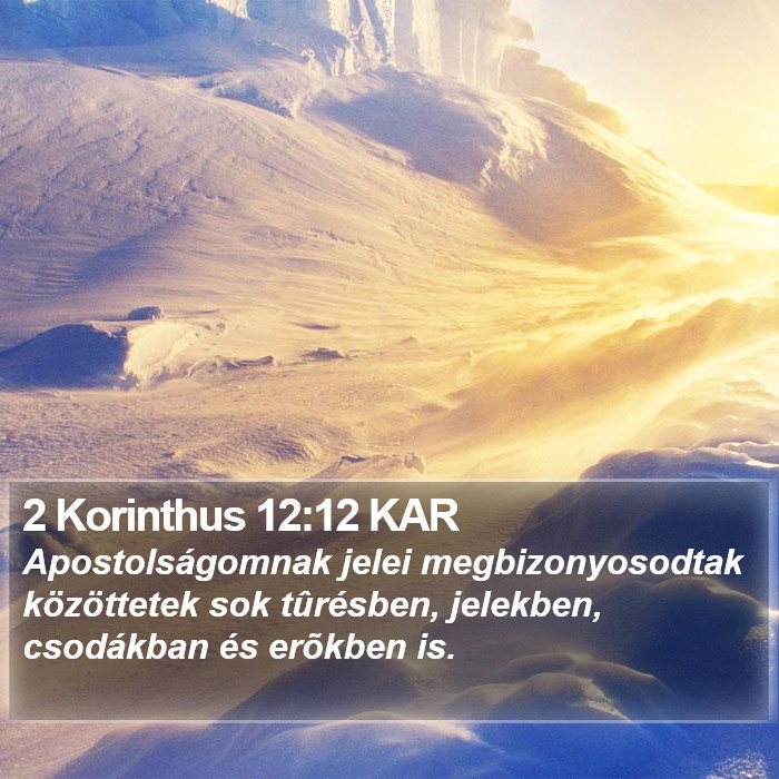 2 Korinthus 12:12 KAR Bible Study