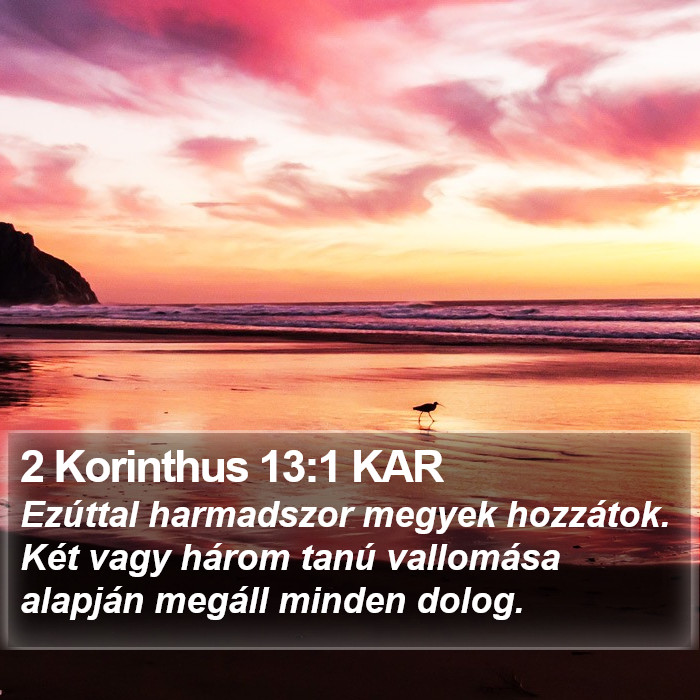 2 Korinthus 13:1 KAR Bible Study