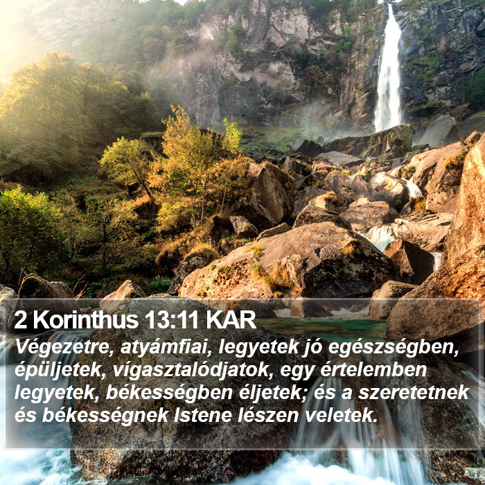 2 Korinthus 13:11 KAR Bible Study