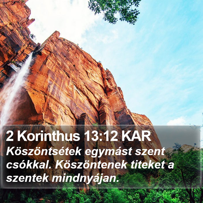 2 Korinthus 13:12 KAR Bible Study