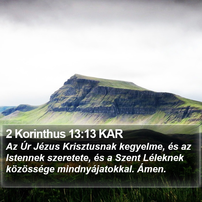 2 Korinthus 13:13 KAR Bible Study