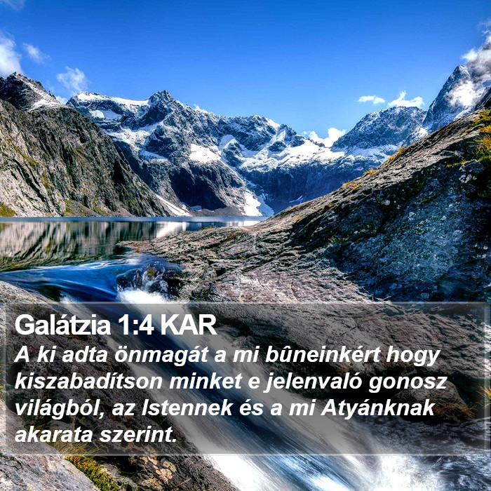 Galátzia 1:4 KAR Bible Study