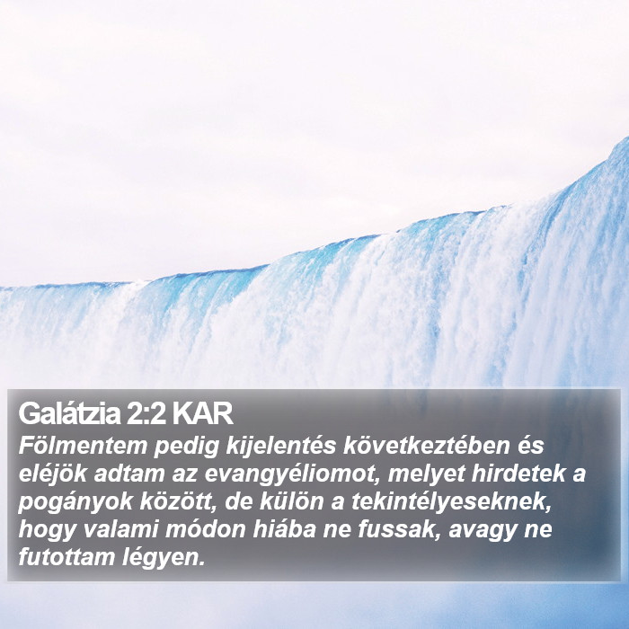 Galátzia 2:2 KAR Bible Study