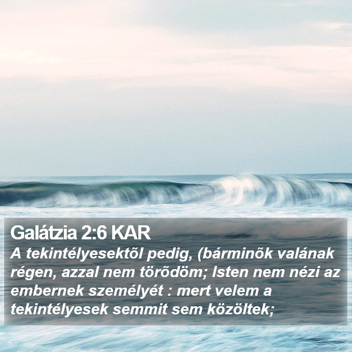 Galátzia 2:6 KAR Bible Study