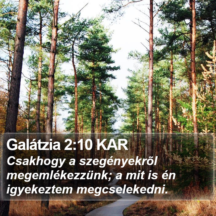 Galátzia 2:10 KAR Bible Study