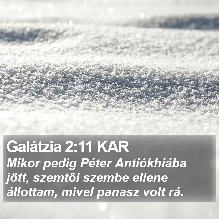 Galátzia 2:11 KAR Bible Study