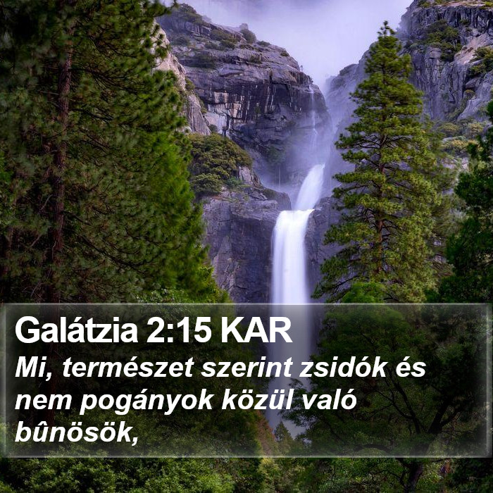 Galátzia 2:15 KAR Bible Study