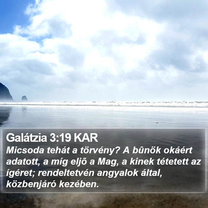 Galátzia 3:19 KAR Bible Study