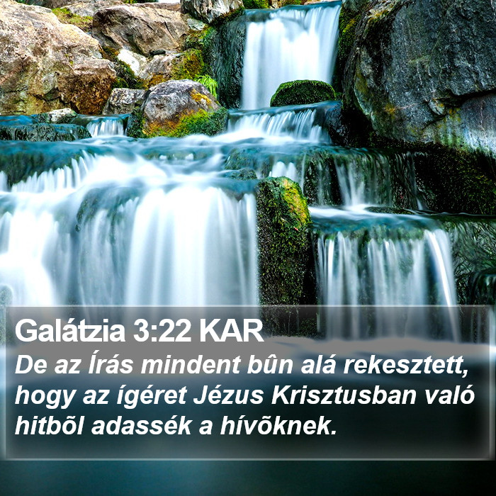 Galátzia 3:22 KAR Bible Study