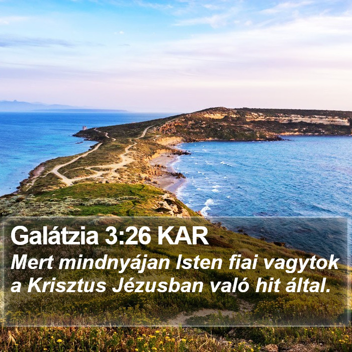 Galátzia 3:26 KAR Bible Study