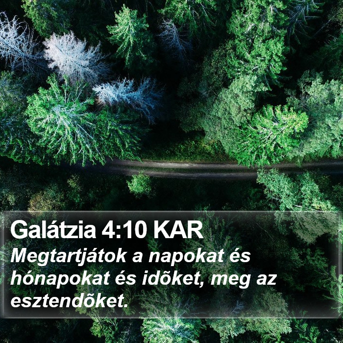 Galátzia 4:10 KAR Bible Study