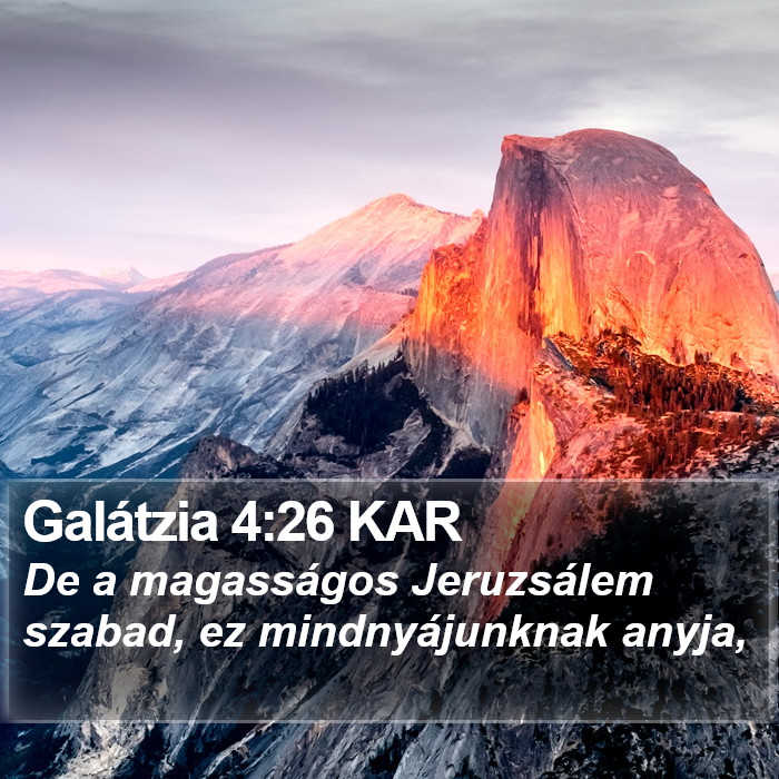 Galátzia 4:26 KAR Bible Study