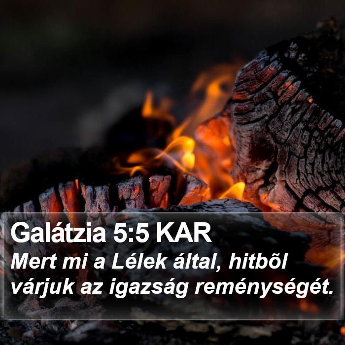 Galátzia 5:5 KAR Bible Study