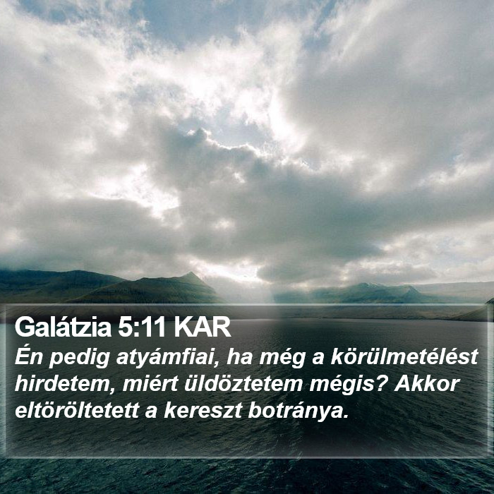 Galátzia 5:11 KAR Bible Study