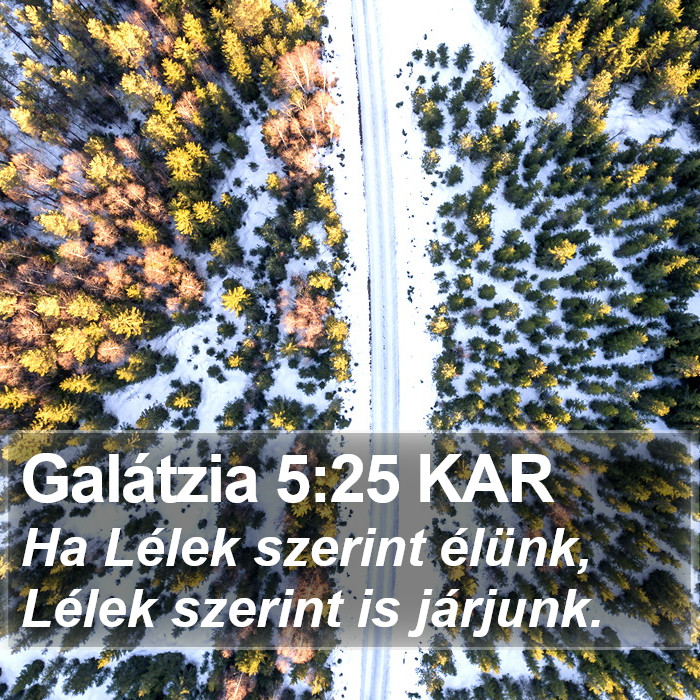 Galátzia 5:25 KAR Bible Study