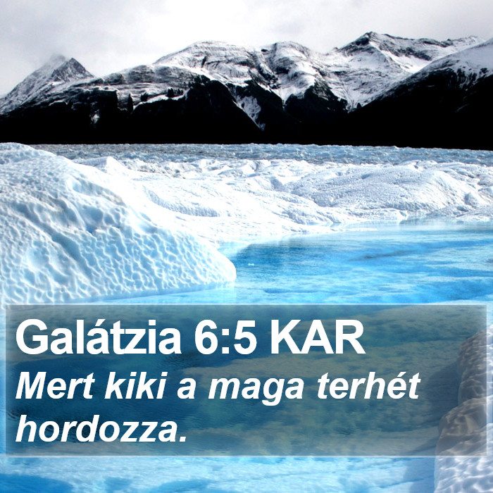 Galátzia 6:5 KAR Bible Study