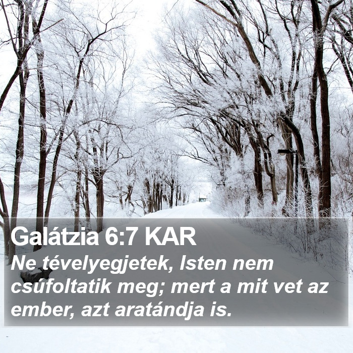 Galátzia 6:7 KAR Bible Study