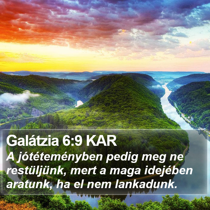 Galátzia 6:9 KAR Bible Study