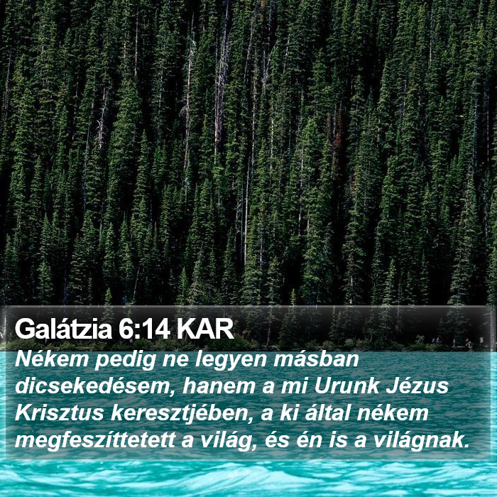 Galátzia 6:14 KAR Bible Study